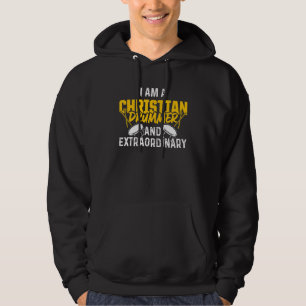 Christian Drummer Church Worship Drum Player 73 Hoodie