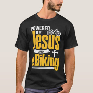 Christian E Biker  Jesus EBike Electric Bike E Bik T-Shirt