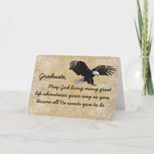 Christian Eagle Graduate Greeting Card