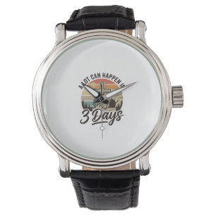 Christian Easter 3 Days Retro Cross Cave T-Shirt D Watch