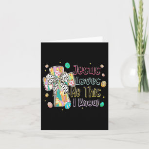 Christian Easter Bundle Tee Jesus Loves Me This I Card