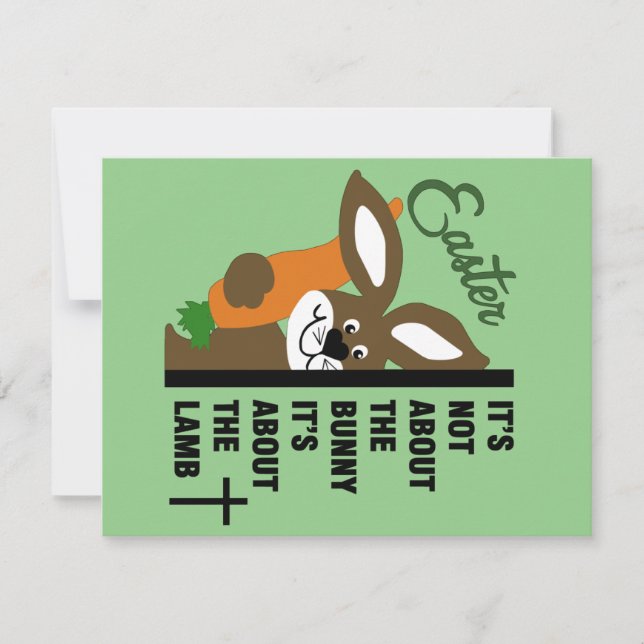 Christian Easter Bunny Card (Front)