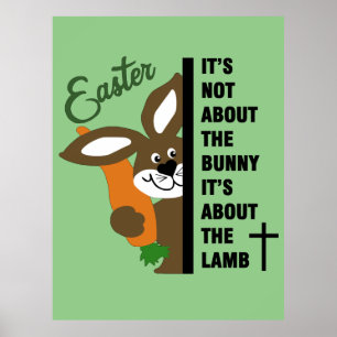 Christian Easter Bunny Poster