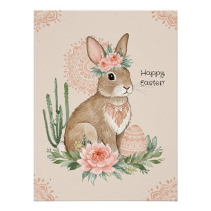 Christian Easter Bunny Printable Wall Art