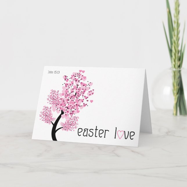 Christian Easter card ~ Easter love (Front)