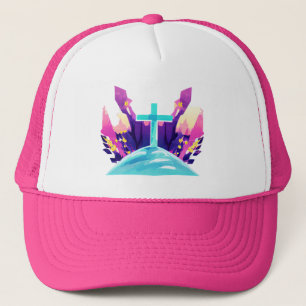 Christian Easter Cross Trucker Hat