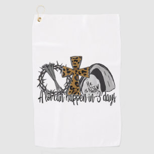 Christian Easter Day A Lot Can Happen In Days Gno Golf Towel