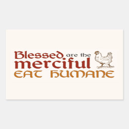 Christian "Eat Humane" Sticker