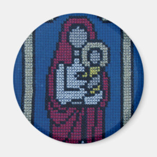 Christian embroidery magnet