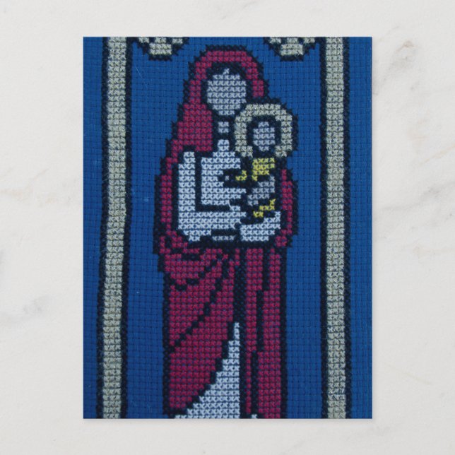 Christian embroidery postcard (Front)