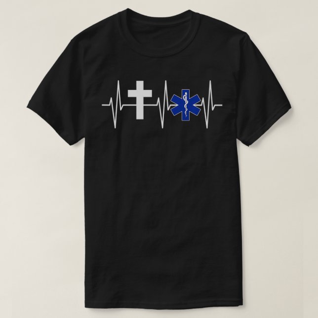 Christian EMT  Religious EMS Paramedic Jesus EMT P T-Shirt (Design Front)