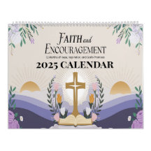 Christian Faith and Encouragement 2025 Calendar
