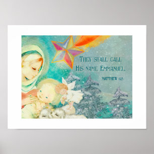 Christian, faith based Christmas poster