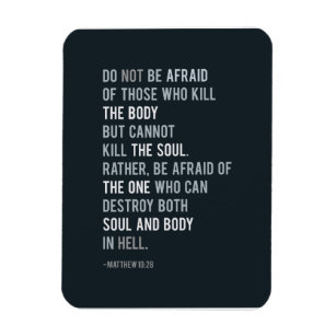Christian Faith Bible Quote Do not be afraid Magnet