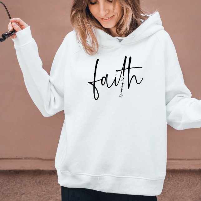 Christian Faith Bible Scripture Cross Hoodie (Creator Uploaded)