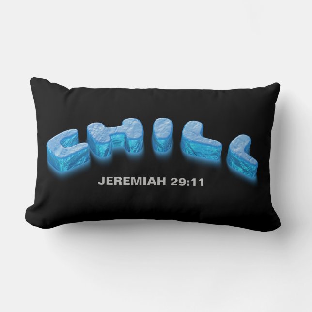 Christian faith chill peace reassurance and hope lumbar cushion (Front)