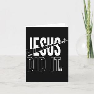 Christian Faith Cross Jesus Did It Card