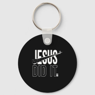 Christian Faith Cross Jesus Did It Key Ring