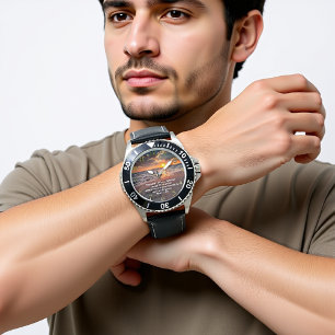 Christian Faith cross with Mark 11:24 Watch