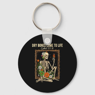 Christian Faith Dry Bones Come To Life Skeleton Fl Key Ring