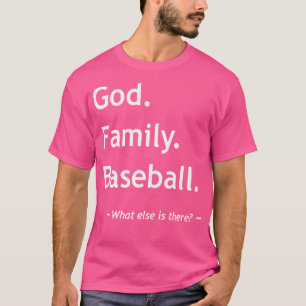Christian Faith God Family Baseball Jesus Christia T-Shirt