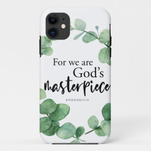 Christian Faith God's Masterpiece Eucalyptus Bible Case-Mate iPhone Case
