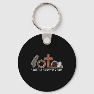 Christian Faith Happy Easter Day A Lot Can Happen Key Ring