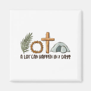 Christian Faith Happy Easter Day A Lot Can Happen Magnet