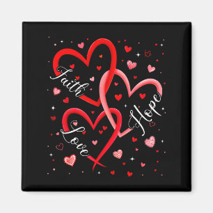 Christian Faith Hope Love Hearts Religious Valenti Magnet