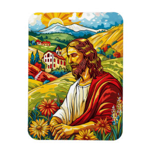 Christian Faith Inspirational Art for Resurrection Magnet