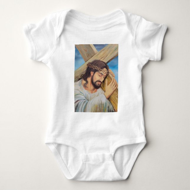 Christian Faith Jesus Christ Baby Bodysuit (Front)