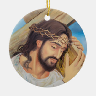 Christian Faith Jesus Christ Ceramic Tree Decoration