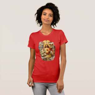 Christian Faith – Jesus Christ, Sacred Cross  T-Shirt