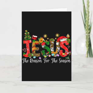 Christian Faith Jesus Is The Reason For The Season Card