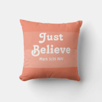 Christian Faith Just Believe Bible Verse Salmon