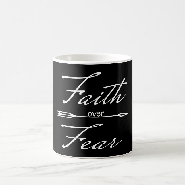 Christian Faith over Fear Coffee Mug (Center)