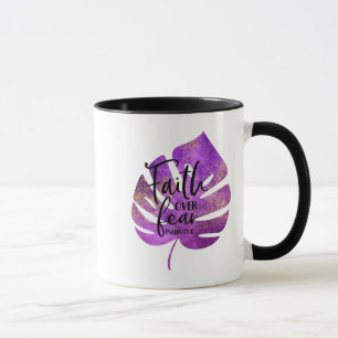Christian Faith Purple & Gold Coffee Mug