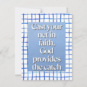 Christian Faith Quote  Postcard