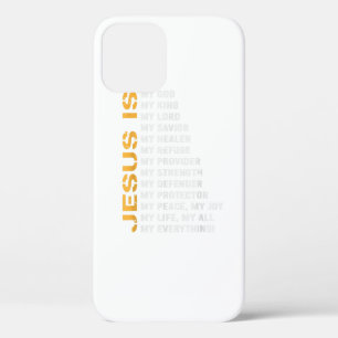 Christian Faith Religion Jesus Lover Gift Jesus  iPhone 12 Case