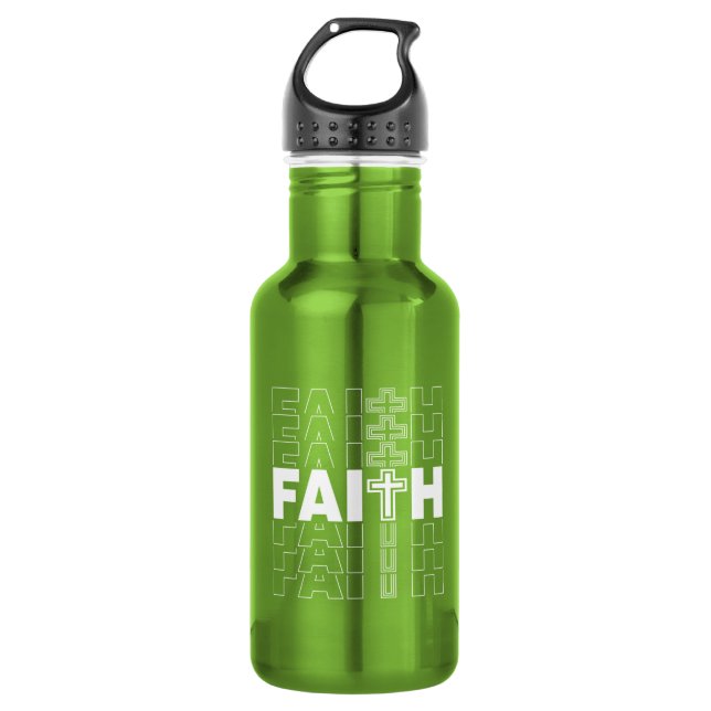 Christian Faith Water Bottle (Front)