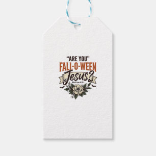 Christian Fall-O-Ween Jesus Vintage Engraving Shir Gift Tags