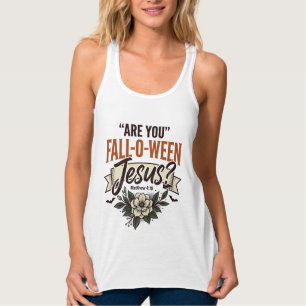 Christian Fall-O-Ween Jesus Vintage Engraving Shir Singlet