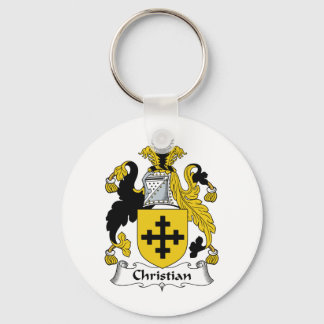 Christian Family Crest Key Ring