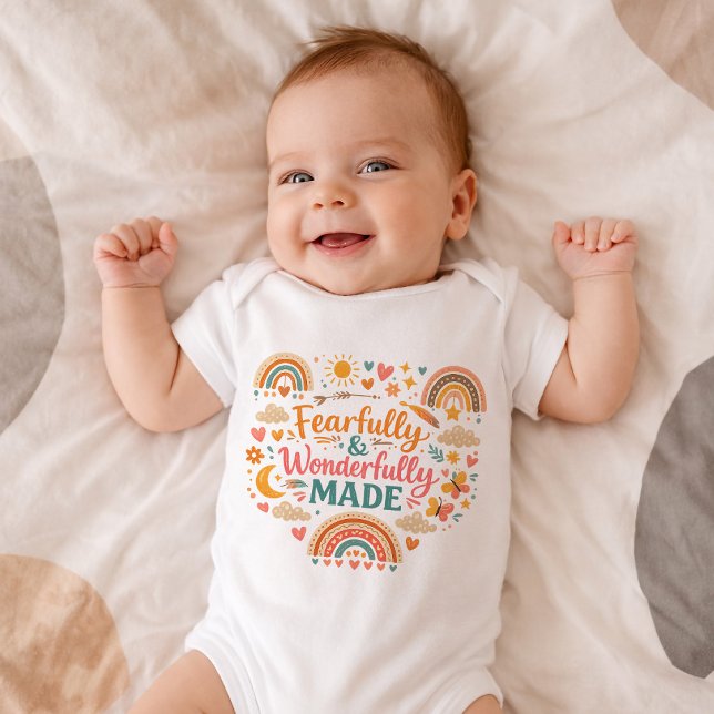 Christian Fearfully Wonderfully Made Baby Bodysuit (Creator Uploaded)
