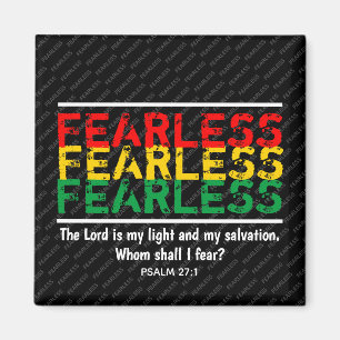 Christian FEARLESS Whom Shall I Fear? Fridge Magnet