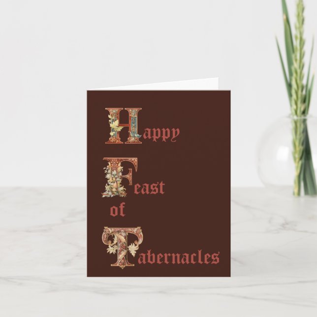 Christian Feast of Tabernacles Greeting Card (Front)