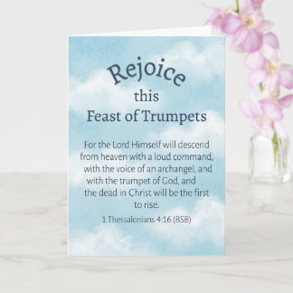 Christian Feast of Trumpets Card
