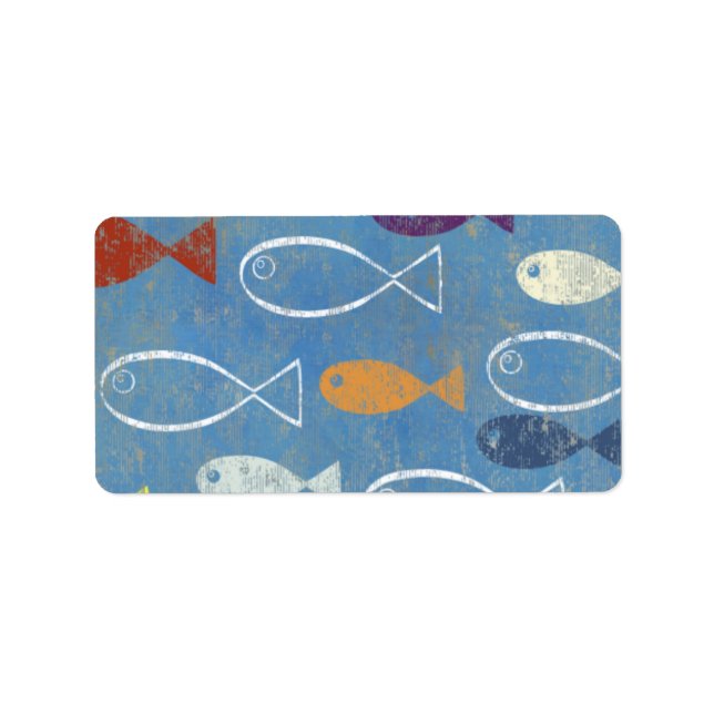 Christian Fish Art Label (Front)