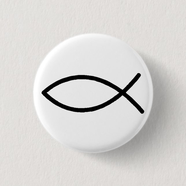 Christian Fish Button (Front)
