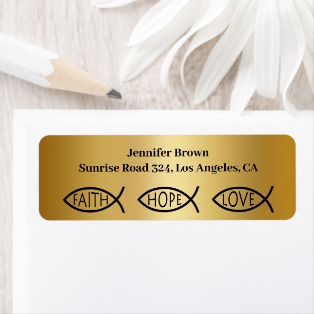 Christian Fish | Faith Hope Love (Insitu)